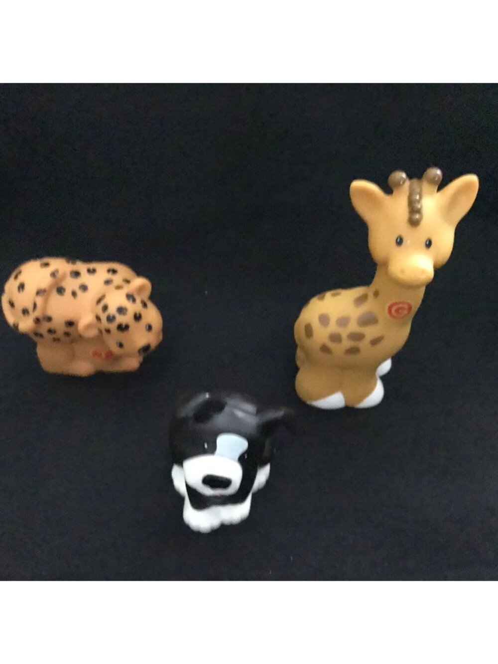 Fisher Price Little People Animal Figures Lot Dog Giraffe Leopard Replacement